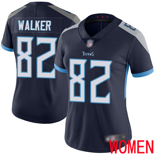 Tennessee Titans Limited Navy Blue Women Delanie Walker Home Jersey NFL Football #82 Vapor Untouchable->youth nfl jersey->Youth Jersey